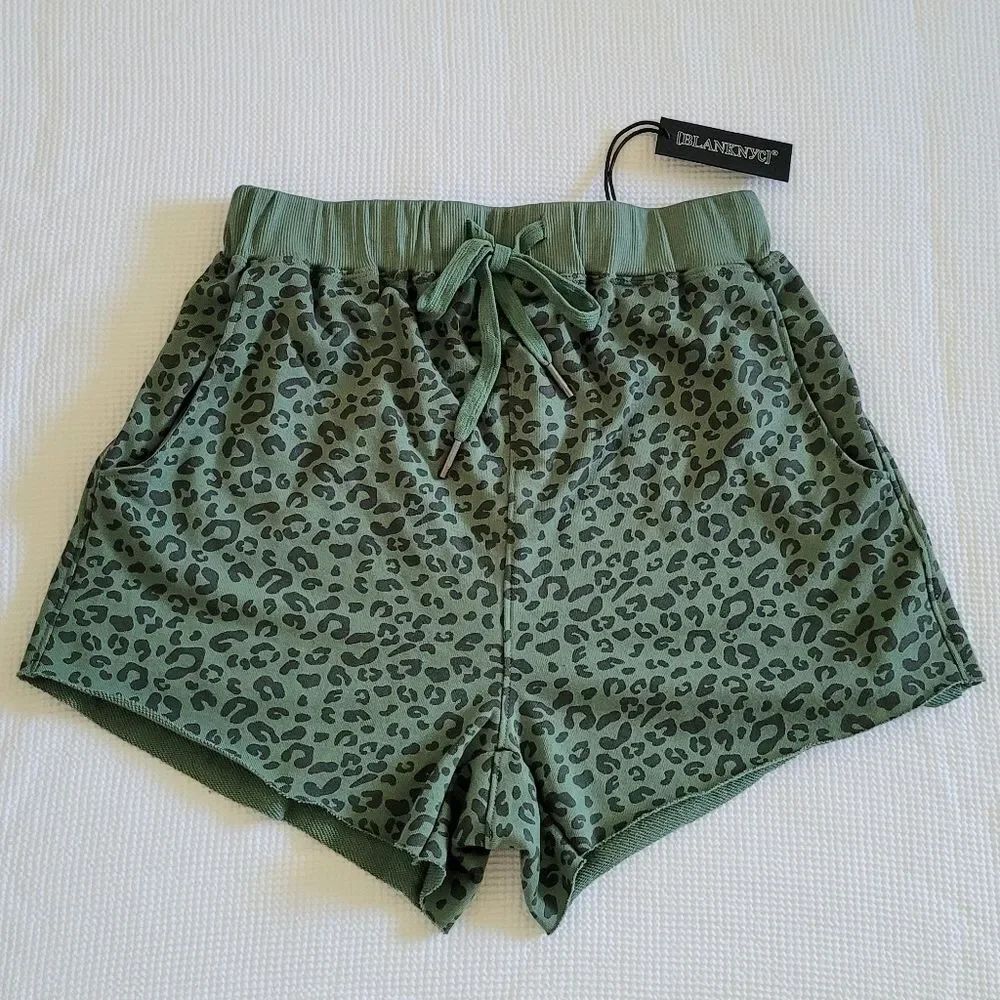 Blank NYC🗽Leopard🐆 Print Lounge Shorts - NWT
